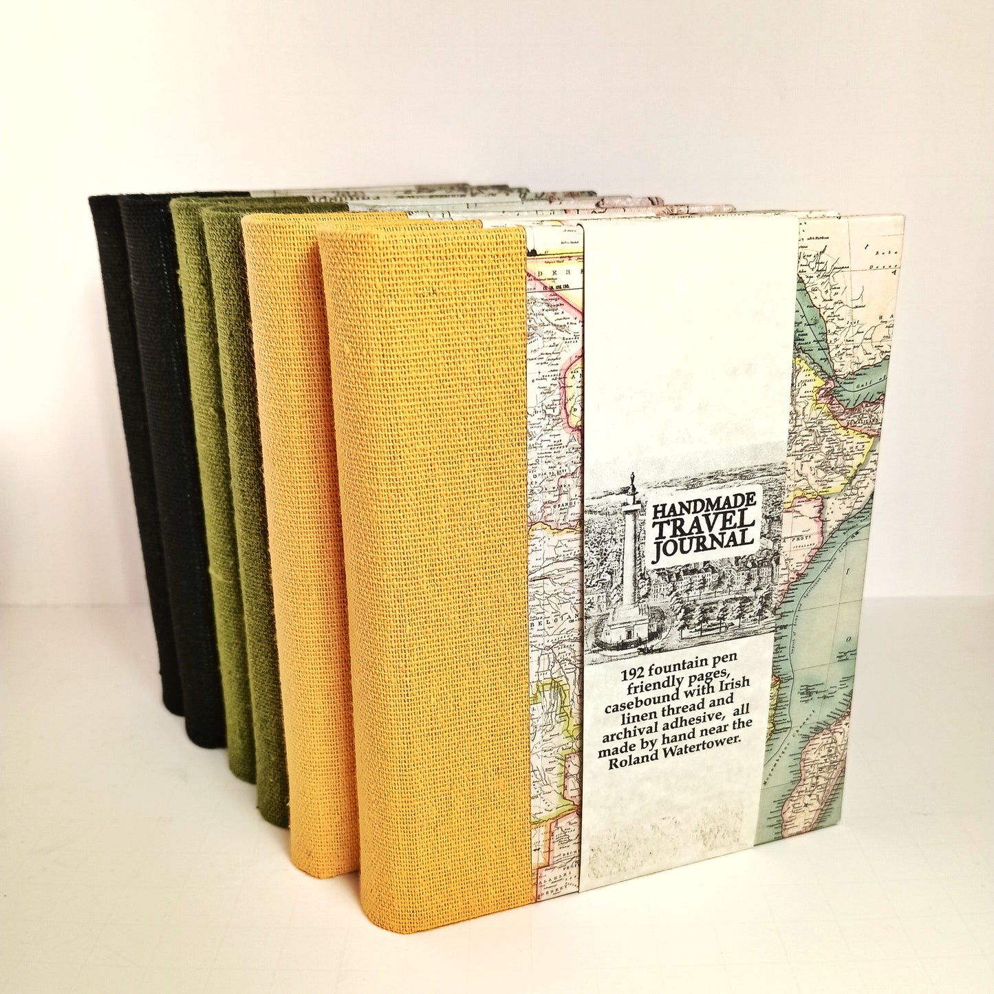 Map and Linen Travel Journals
