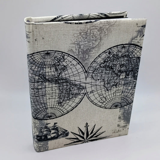 Small Cloth Map Journal