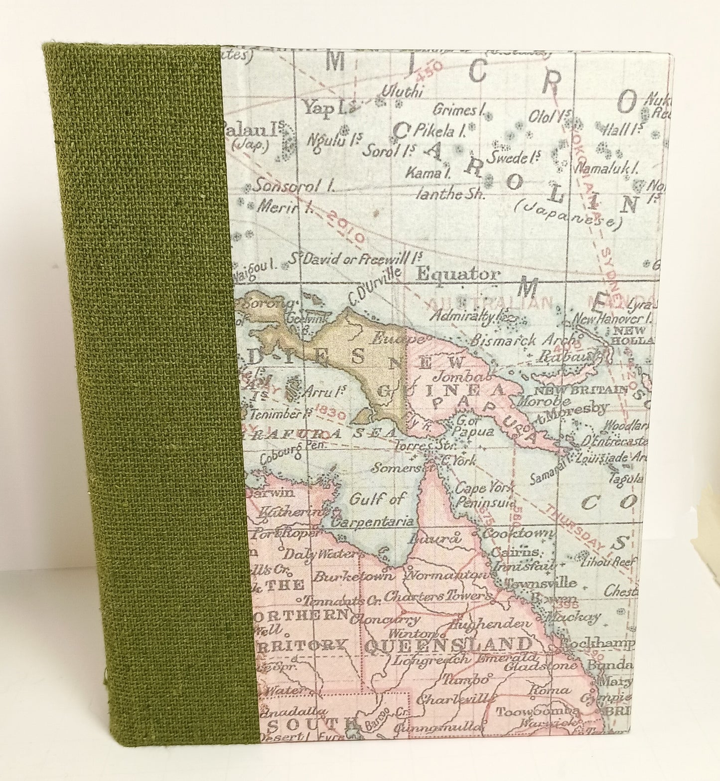 Map and Linen Travel Journals