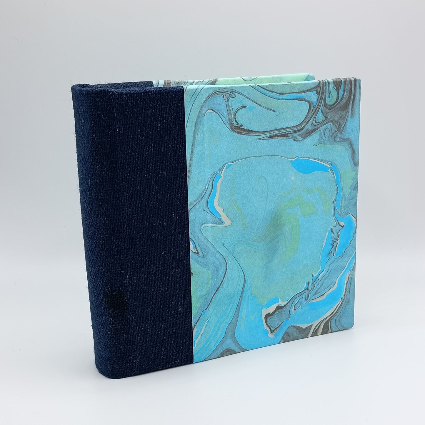 Blue and Green Marbled Bullet Journal (Small)
