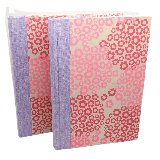 Pink Floral Handmade Journals