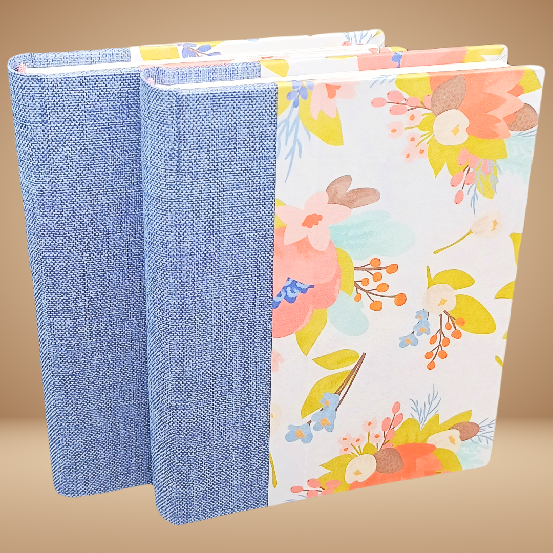 Blue Floral Cafe' Journals